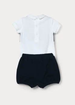 Set in jersey di cotone stretch neonato