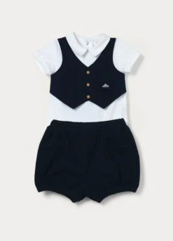 Set in jersey di cotone stretch neonato