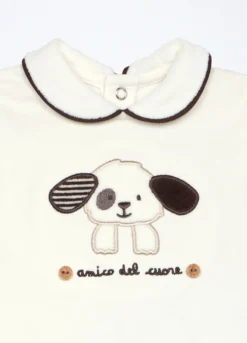 Set in misto cotone fleece neonato