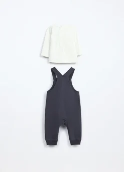 Set in puro cotone fleece neonato