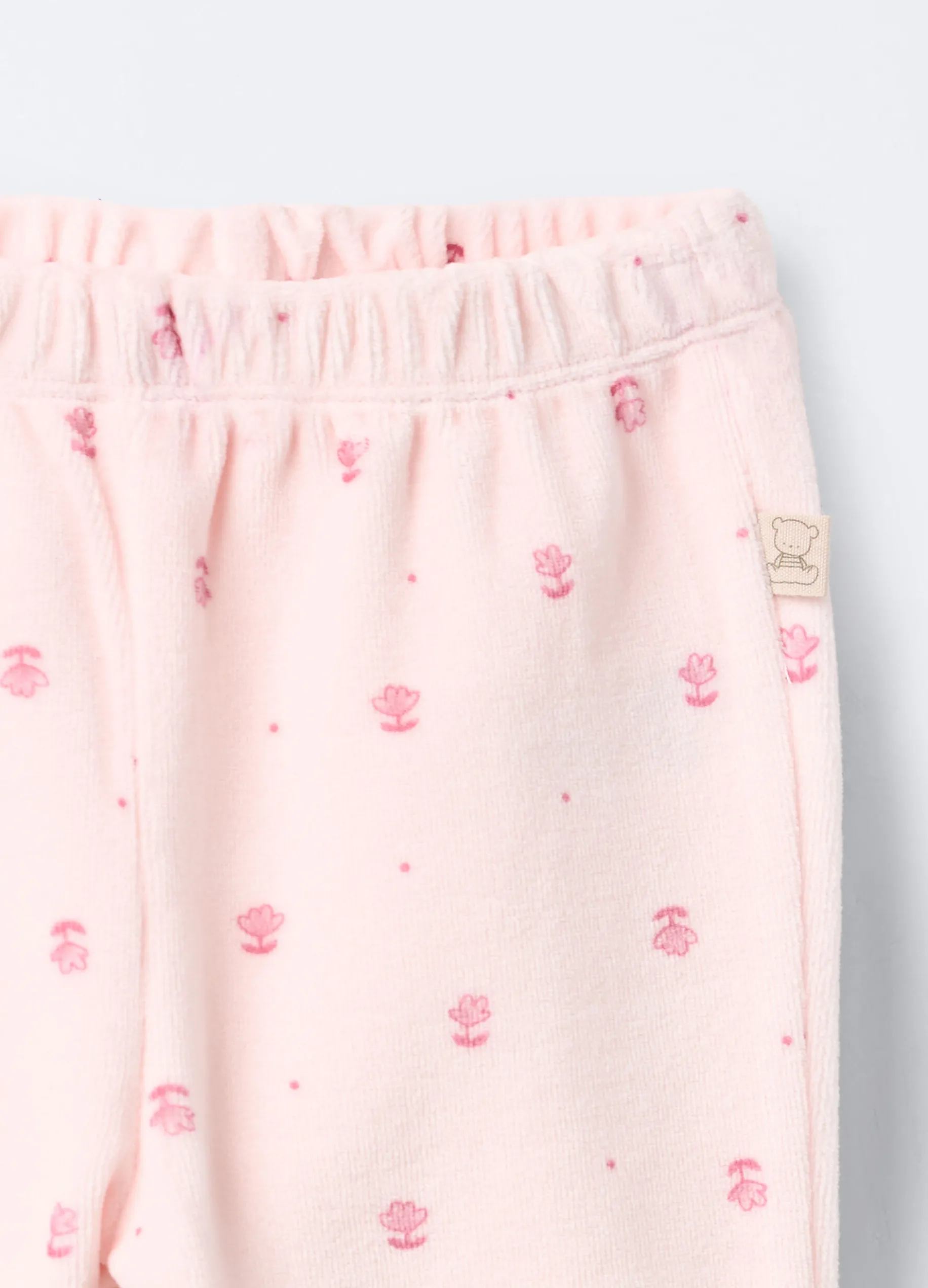 Set misto cotone velour neonata