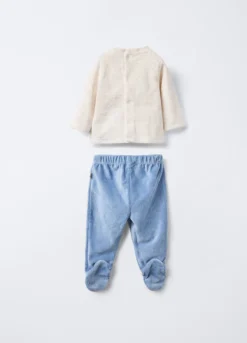 Set misto cotone velour neonato