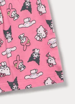 Set pigiama corto Hello Kitty in jersey di puro cotone bambina