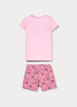 Set pigiama corto Hello Kitty in jersey di puro cotone bambina