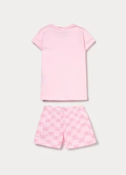 Set pigiama corto Hello Kitty in jersey di puro cotone bambina