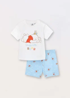 Set pigiama corto in jersey di puro cotone neonato