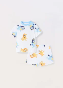 Set pigiama corto in jersey di puro cotone neonata