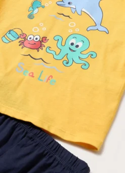 Set pigiama corto in jersey di puro cotone neonato
