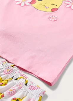 Set pigiama corto in jersey di puro cotone bambina
