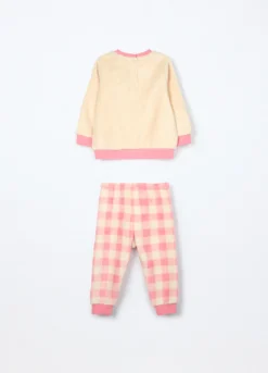 Set pigiama in coral fleece neonata