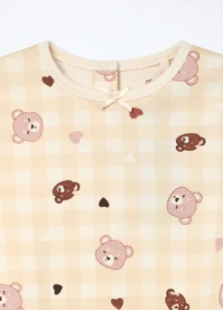 Set pigiama in interlock di puro cotone neonata