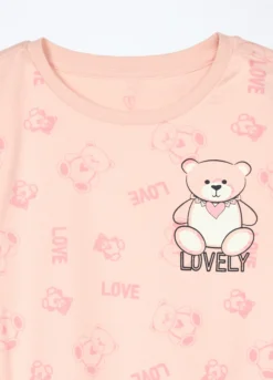 Set pigiama in interlock di puro cotone bambina