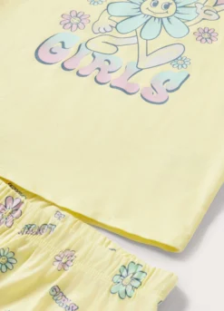 Set pigiama in jersey di puro cotone bambina