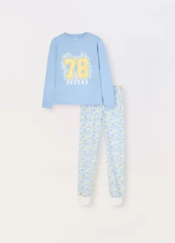 Set pigiama in jersey di puro cotone bambina