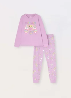 Set pigiama in jersey di puro cotone bambina
