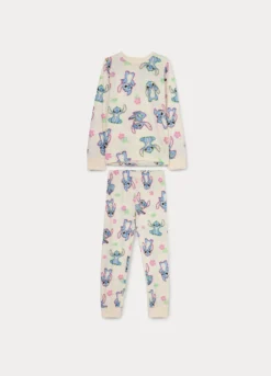 Set pigiama lungo Disney in jersey di puro cotone bambina