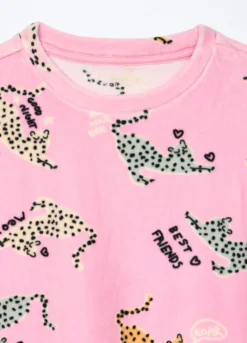 Set pigiama lungo in ciniglia ragazza