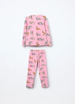 Set pigiama lungo in ciniglia ragazza