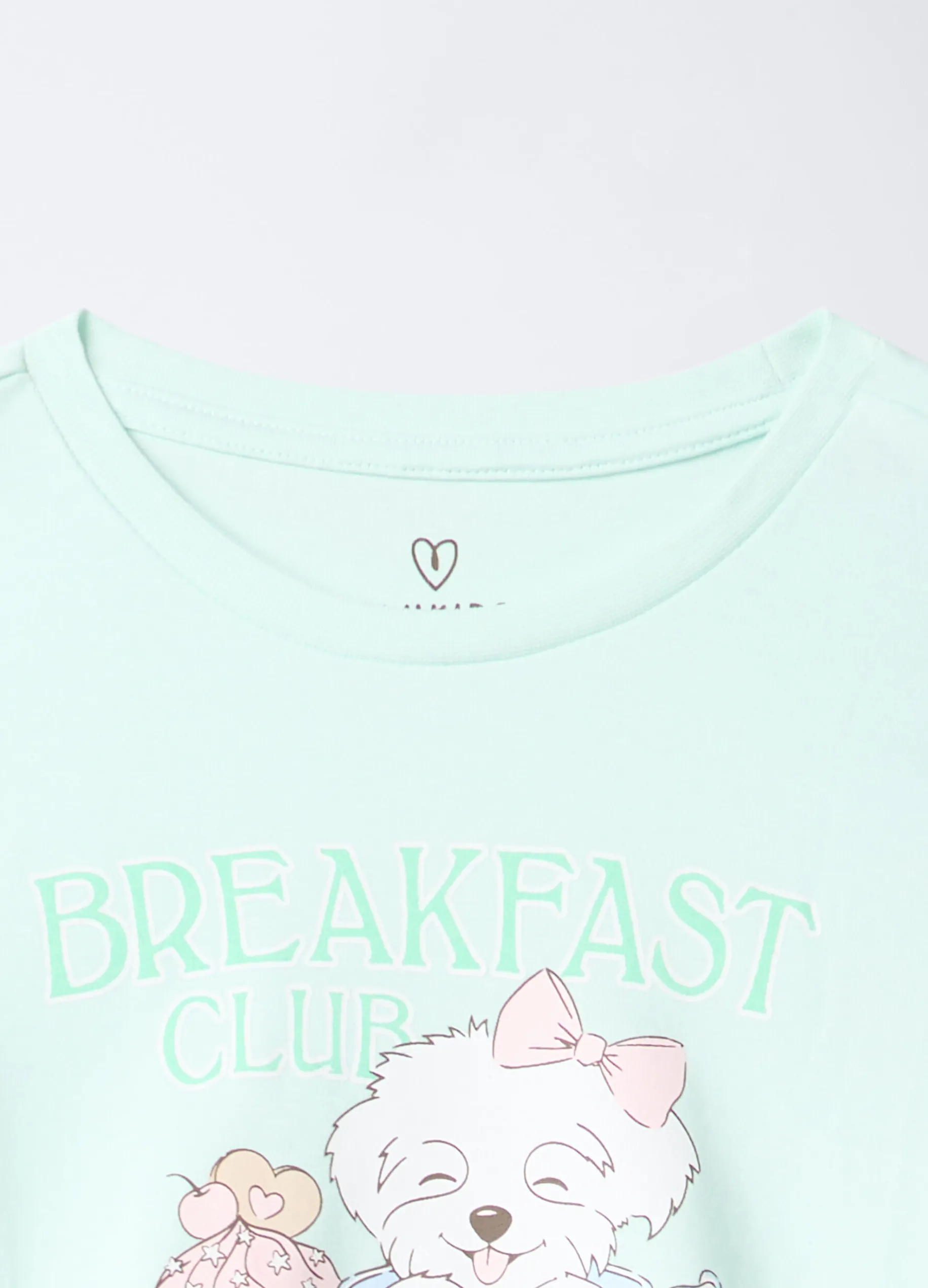 Set pigiama lungo in interlock di puro cotone bambina