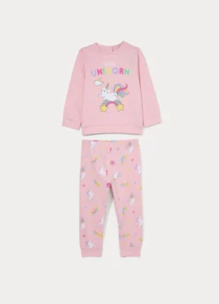 Set pigiama lungo in jersey di puro cotone