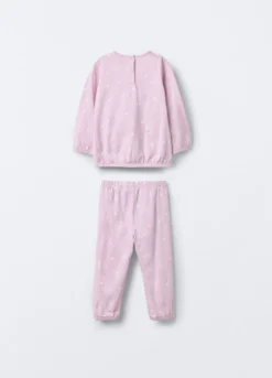Set pigiama lungo in jersey di puro cotone