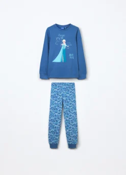 Set pigiama lungo in jersey di puro cotone bambina