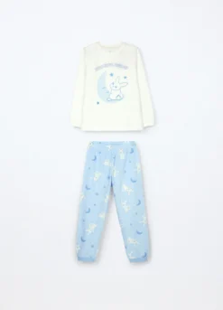 Set pigiama lungo in pile bambina