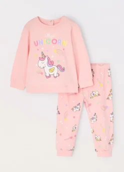 Set pigiama lungo in puro cotone neonata