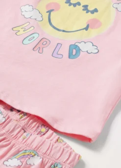 Set pigiama lungo in puro cotone bambina