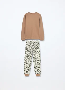 Set pigiama Minnie in interlock di puro cotone bambina
