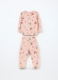 Set pigiama misto cotone velour neonata