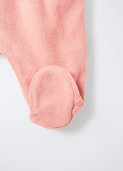 Set salopette + t-shirt floreale neonata