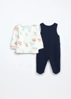Set salopette + t-shirt neonato