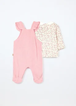 Set t-shirt + salopette neonata