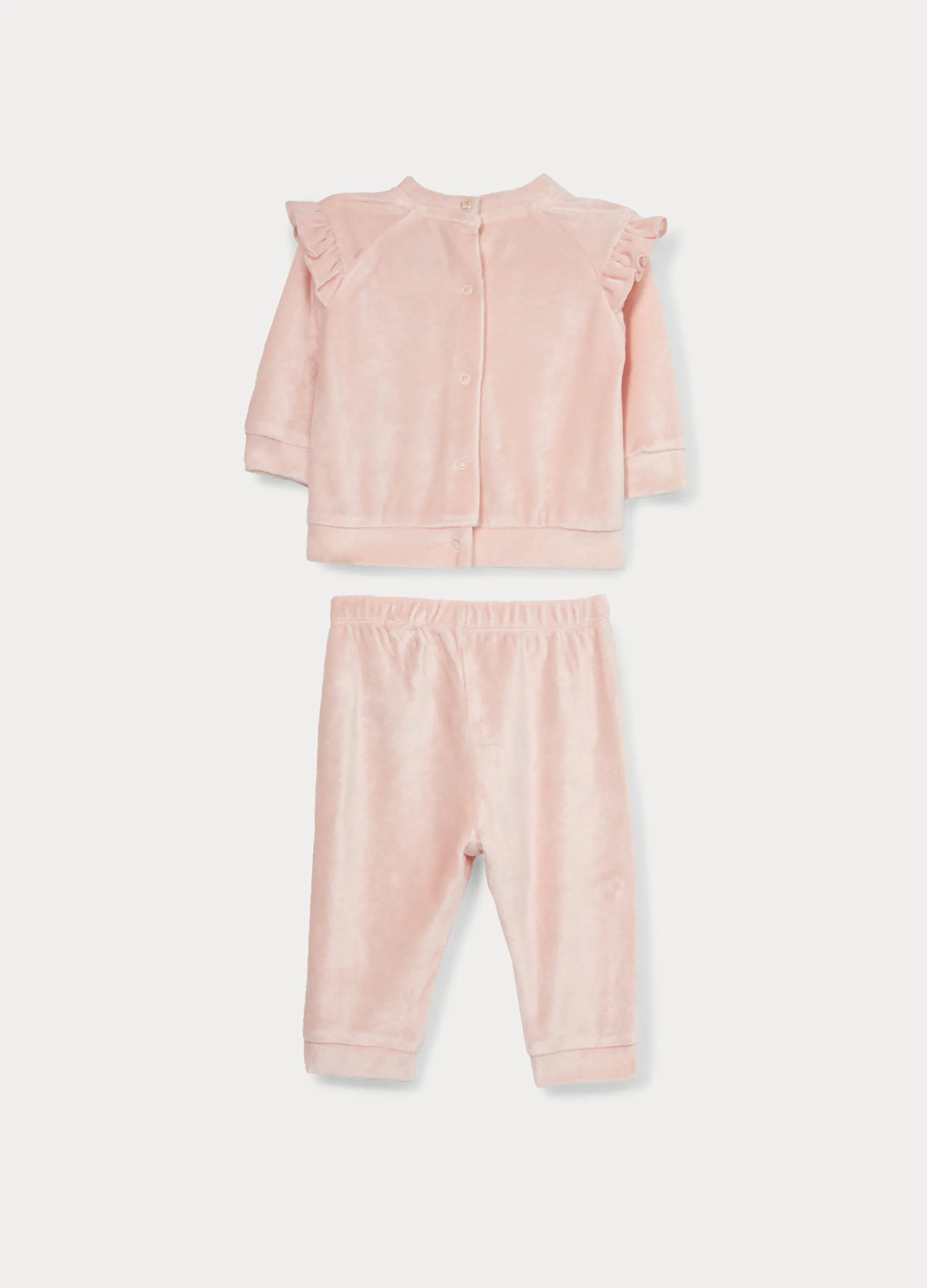 Set velour misto viscosa di bamboo neonata