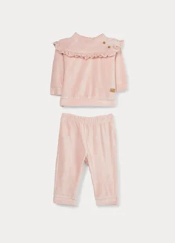 Set velour misto viscosa di bamboo neonata