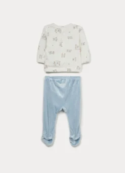 Set velour misto viscosa di bamboo neonato