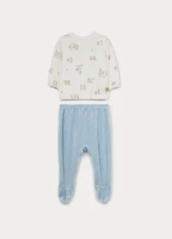 Set velour misto viscosa di bamboo neonato
