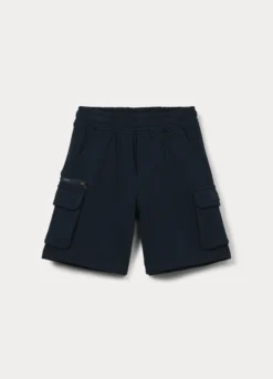 Shorts cargo in french terry di puro cotone bambino