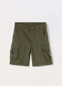 Shorts cargo in puro cotone ragazza
