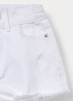 Shorts fit regular in denim stretch ragazza