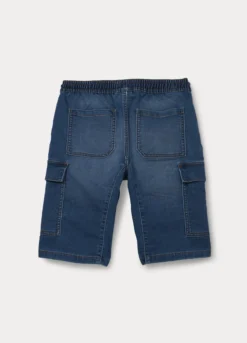 Shorts in denim misto cotone ragazzo