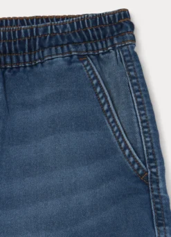 Shorts in denim misto cotone ragazzo