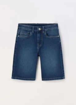 Shorts in denim misto cotone ragazzo