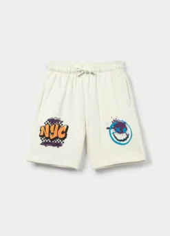 Shorts in french terry di puro cotone bambino