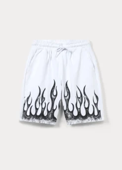 Shorts in french terry stretch ragazzo
