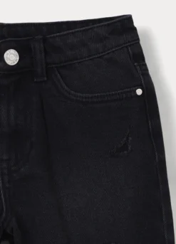 Shorts ripped in denim ragazza