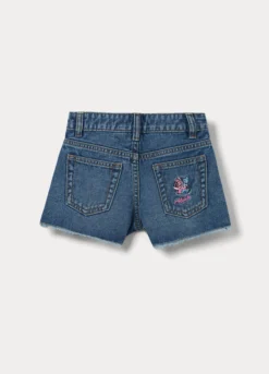 Shorts Disney in denim di puro cotone bambina