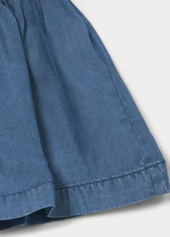 Shorts in chambray bambina
