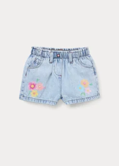 Shorts in denim misto cotone